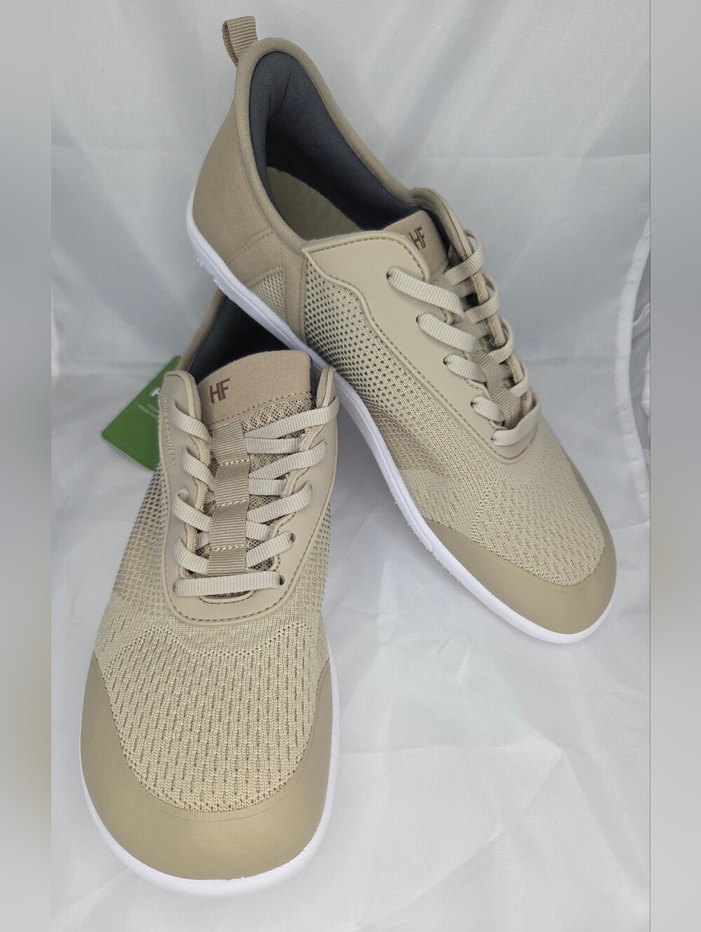 New Hike Footwear HF Stride Beige Tan Athletic Shoes Sneakers Eur 43 W-12 M-10